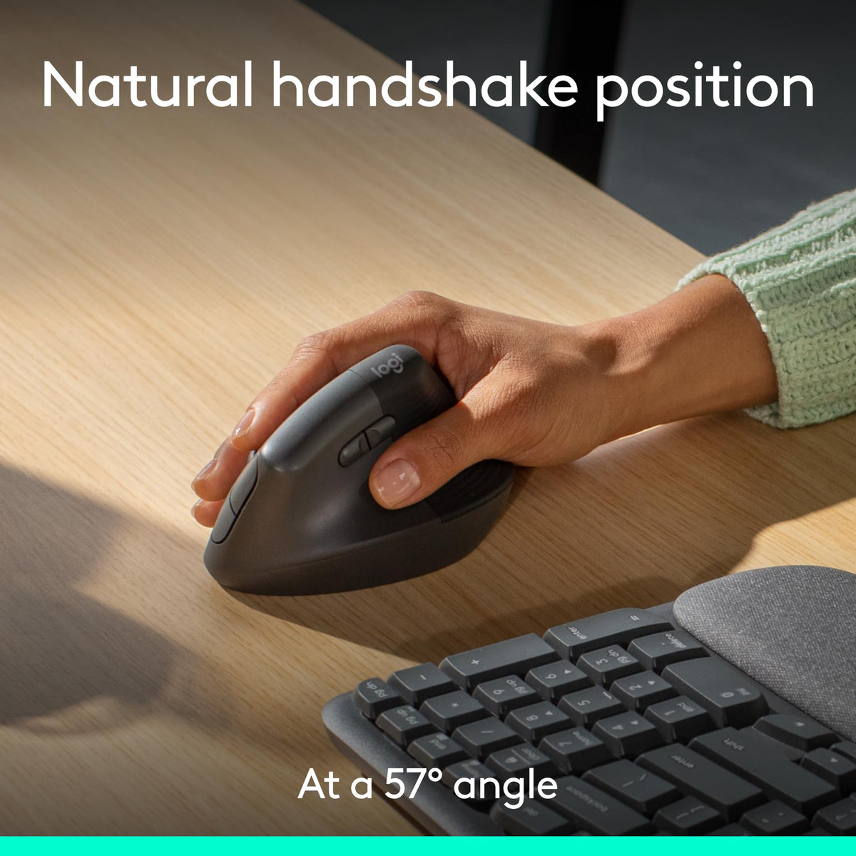 Logitech Lift Wireless Vertical Ergonomic Mouse