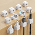 JOYROOM White Cord Organizer for Office Desk Cable Management