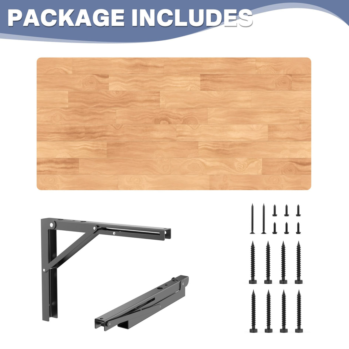 WALMANN Heavy-Duty Wall-Mounted Folding Workbench Table