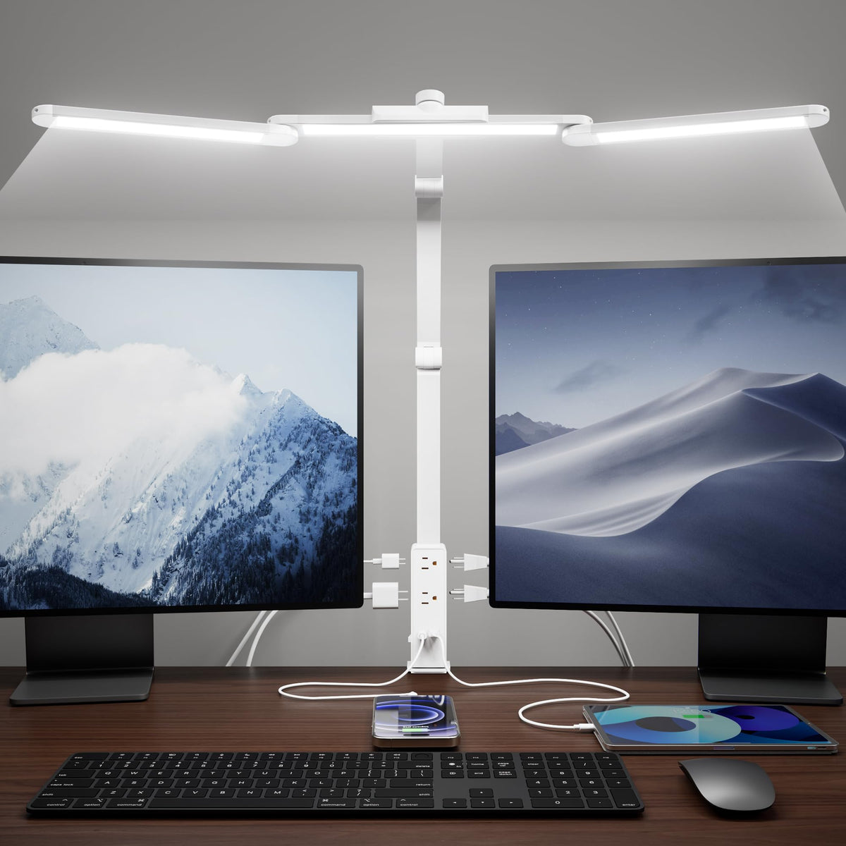 SUPERDANNY Dimmable LED Desk Lamp with 360° Gooseneck
