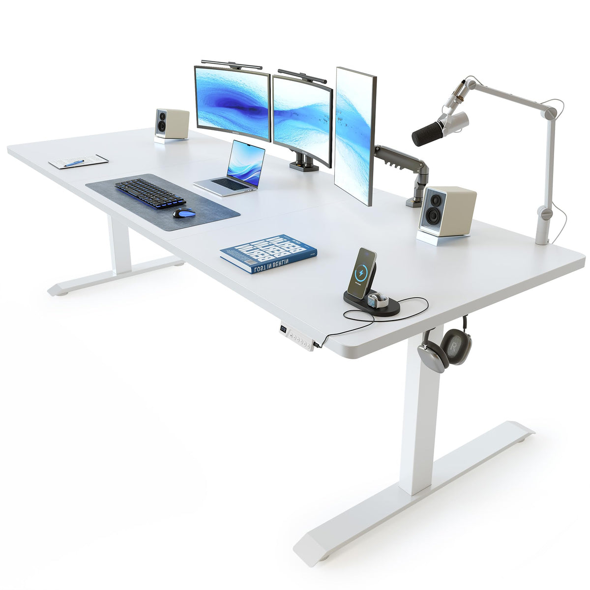 FEZIBO Electric Height-Adjustable Standing Office Desk