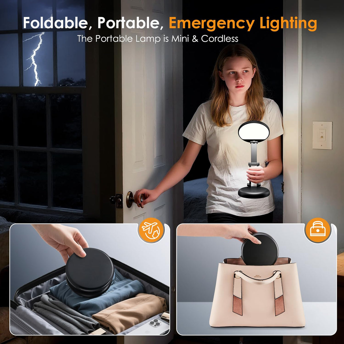 One Fire Rechargeable Desk Lamp for Home Office Use