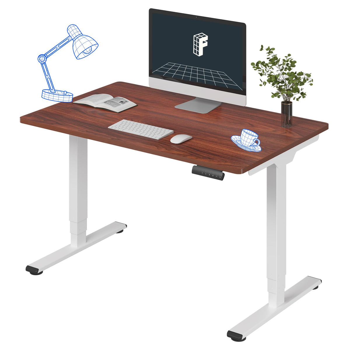 FLEXISPOT E6 3-Stage Dual-Motor Standing Desk, 220 lb Capacity