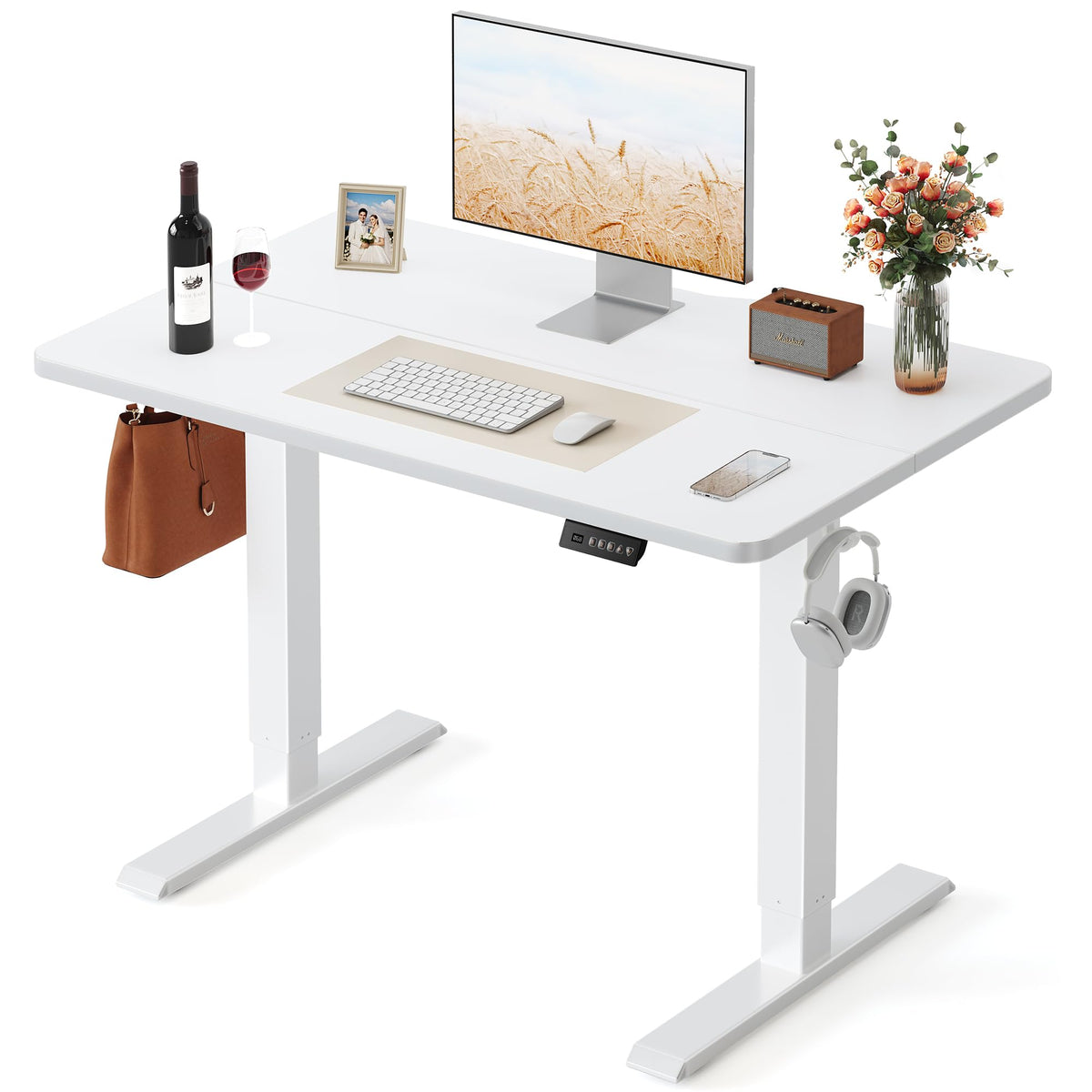 FEZIBO Electric Height-Adjustable Standing Office Desk