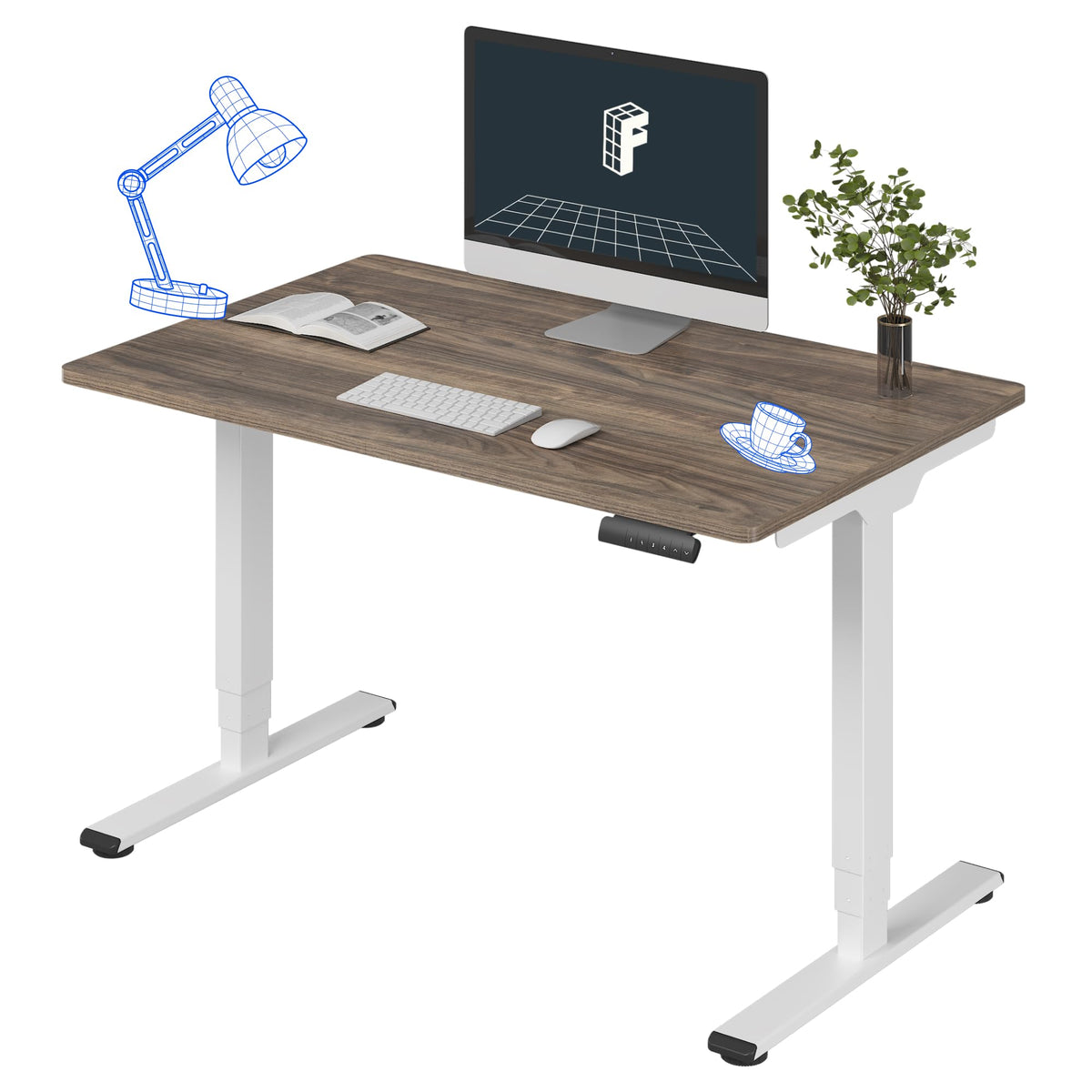FLEXISPOT E6 3-Stage Dual-Motor Standing Desk, 220 lb Capacity