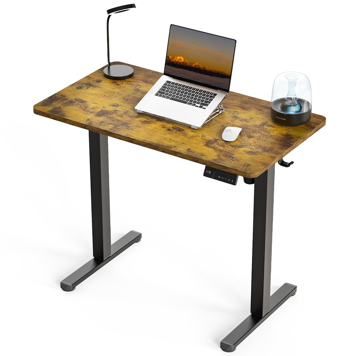 ExaDesk Height-Adjustable Standing Desk with Drawers