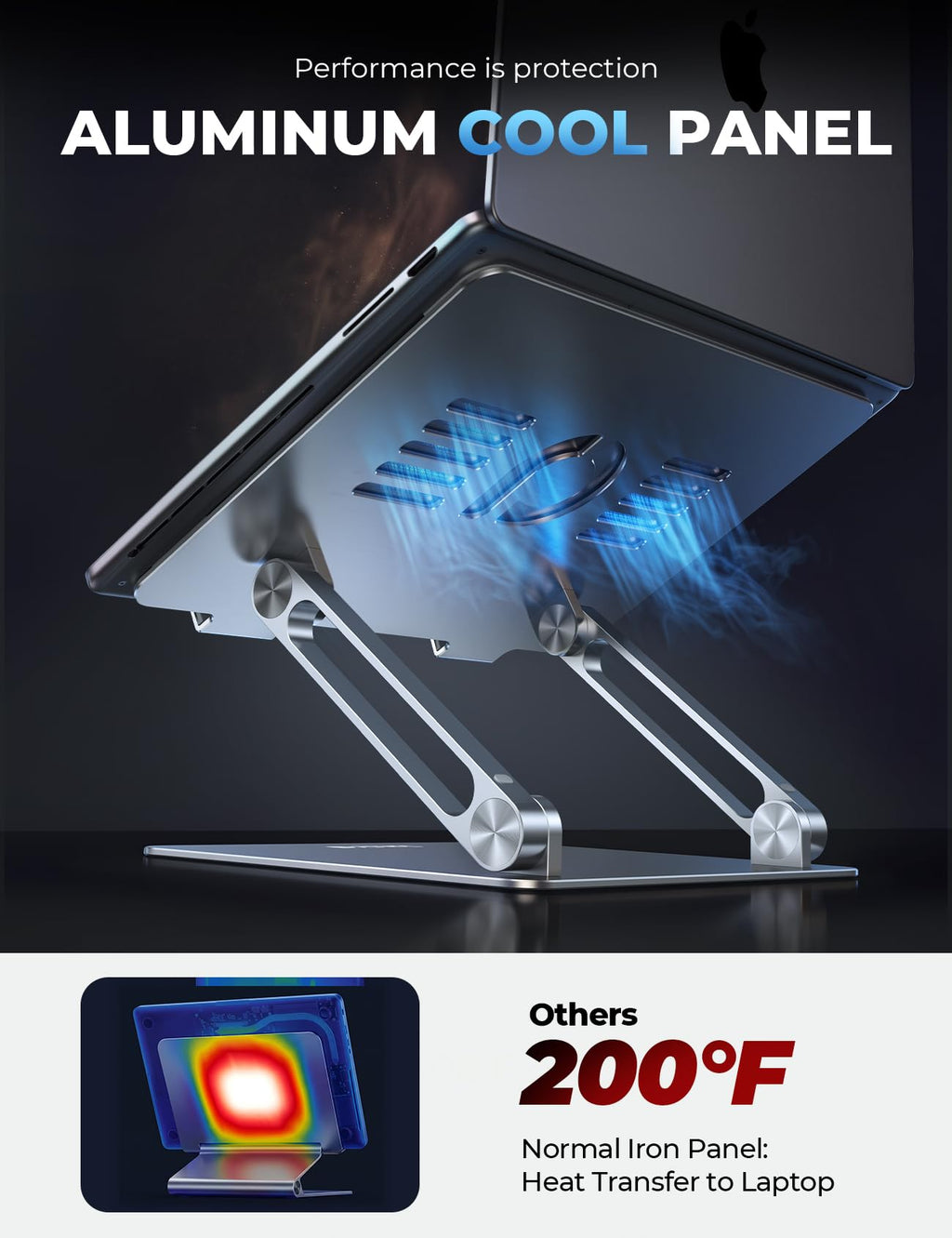 Lamicall Adjustable Laptop Desk Stand for 10–17.3-Inch Laptops