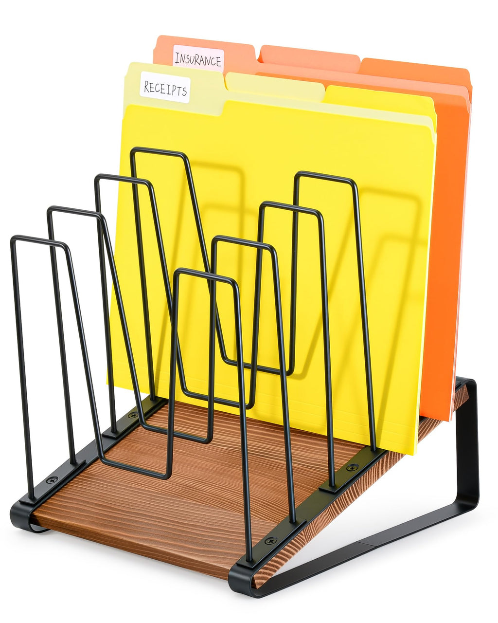 HULISEN Inclined Desktop File Organizer for Office Use