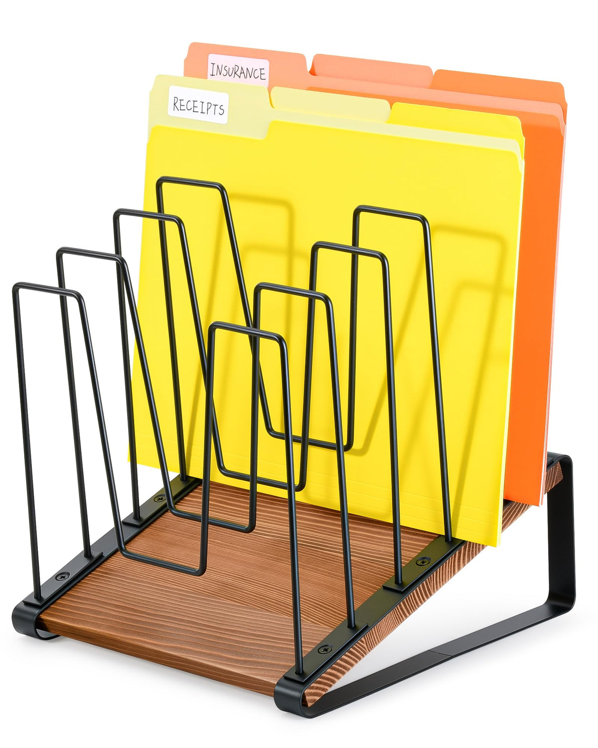 HULISEN Inclined Desktop File Organizer for Office Use