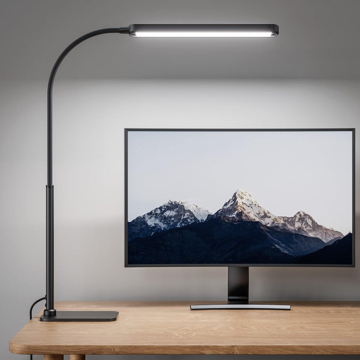SUPERDANNY Dimmable LED Desk Lamp with 360° Gooseneck