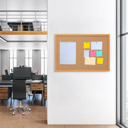 Framed Cork Bulletin Board for Home, School & Office