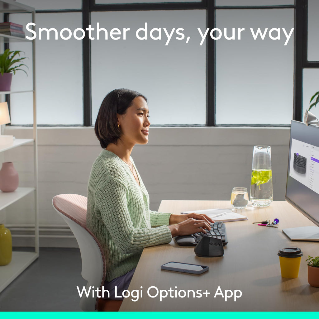 Logitech Lift Wireless Vertical Ergonomic Mouse