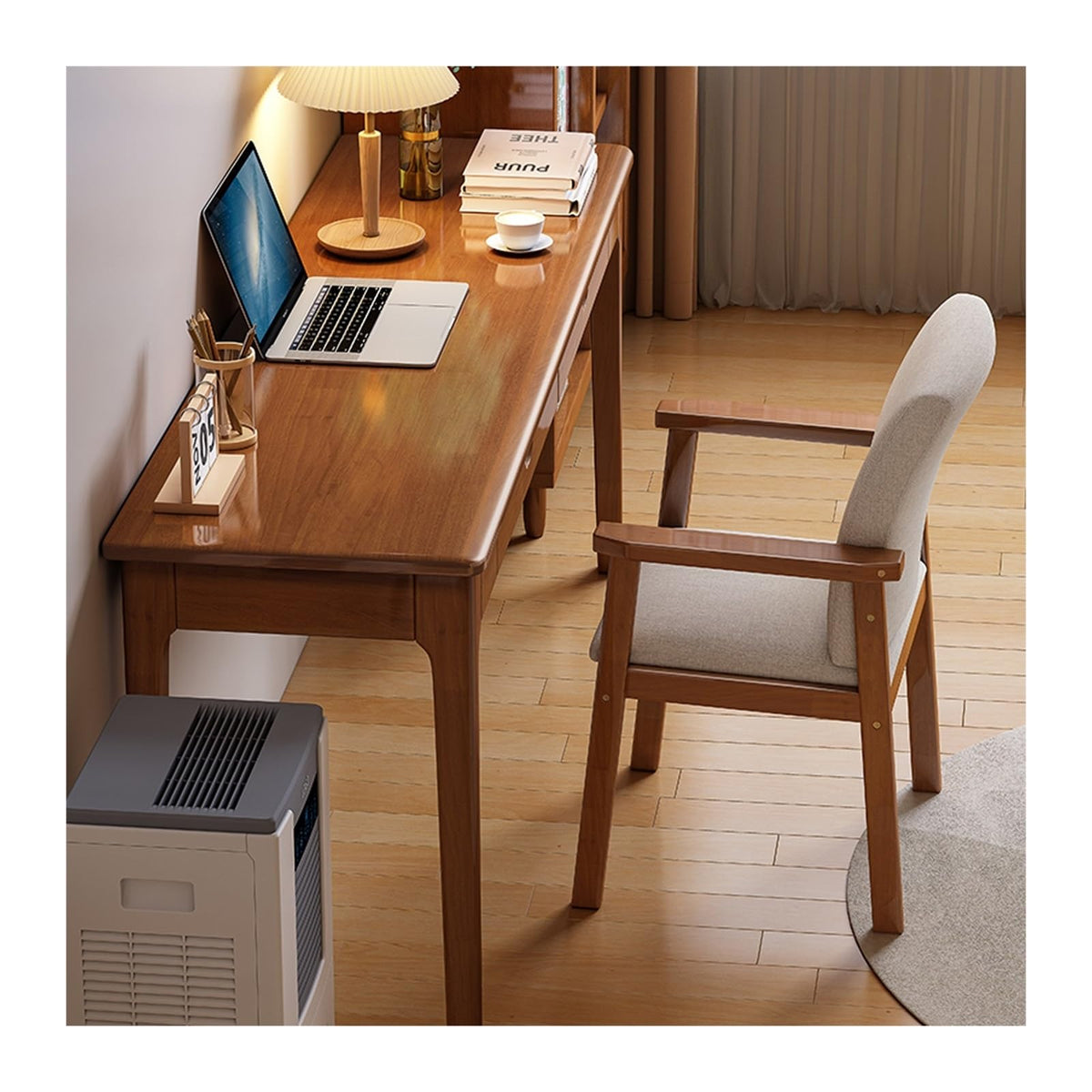 YUXING1205 Narrow Wooden Writing Desk for Home Office
