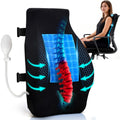 Adjustable Lumbar Support Pillow with Cooling Gel, Full Back Pain Relief