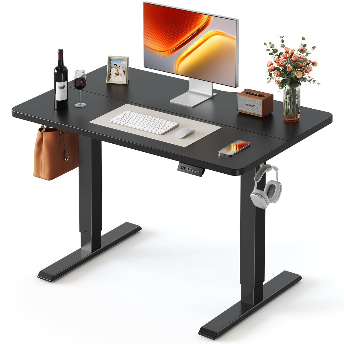 FEZIBO Electric Height-Adjustable Standing Office Desk