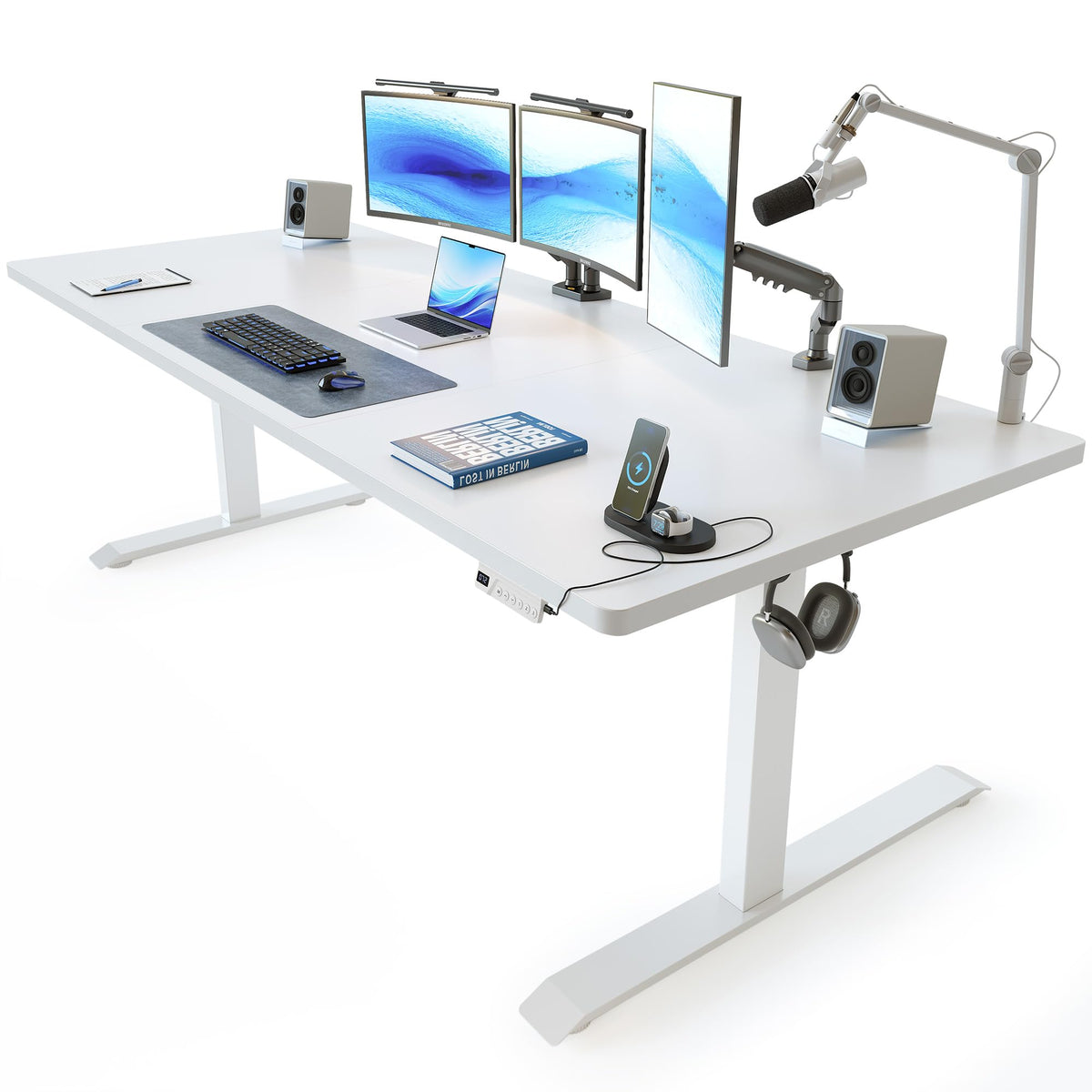 FEZIBO Electric Height-Adjustable Standing Office Desk