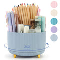 SKYDUE 5-Slot 360° Rotating Desktop Pen and Pencil Organizer