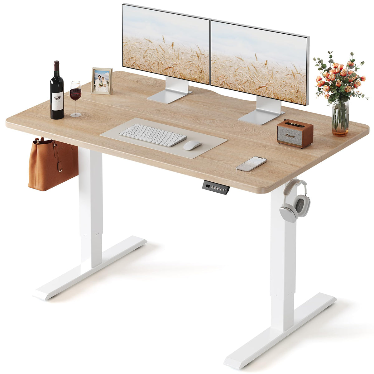 FEZIBO Electric Height-Adjustable Standing Office Desk