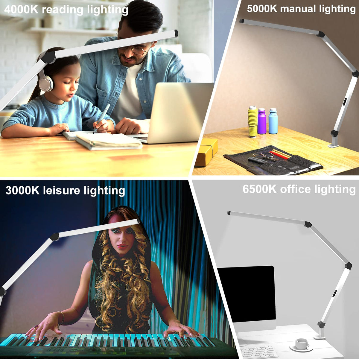Micomlan Desk Lamp for Home Office and Task Lighting