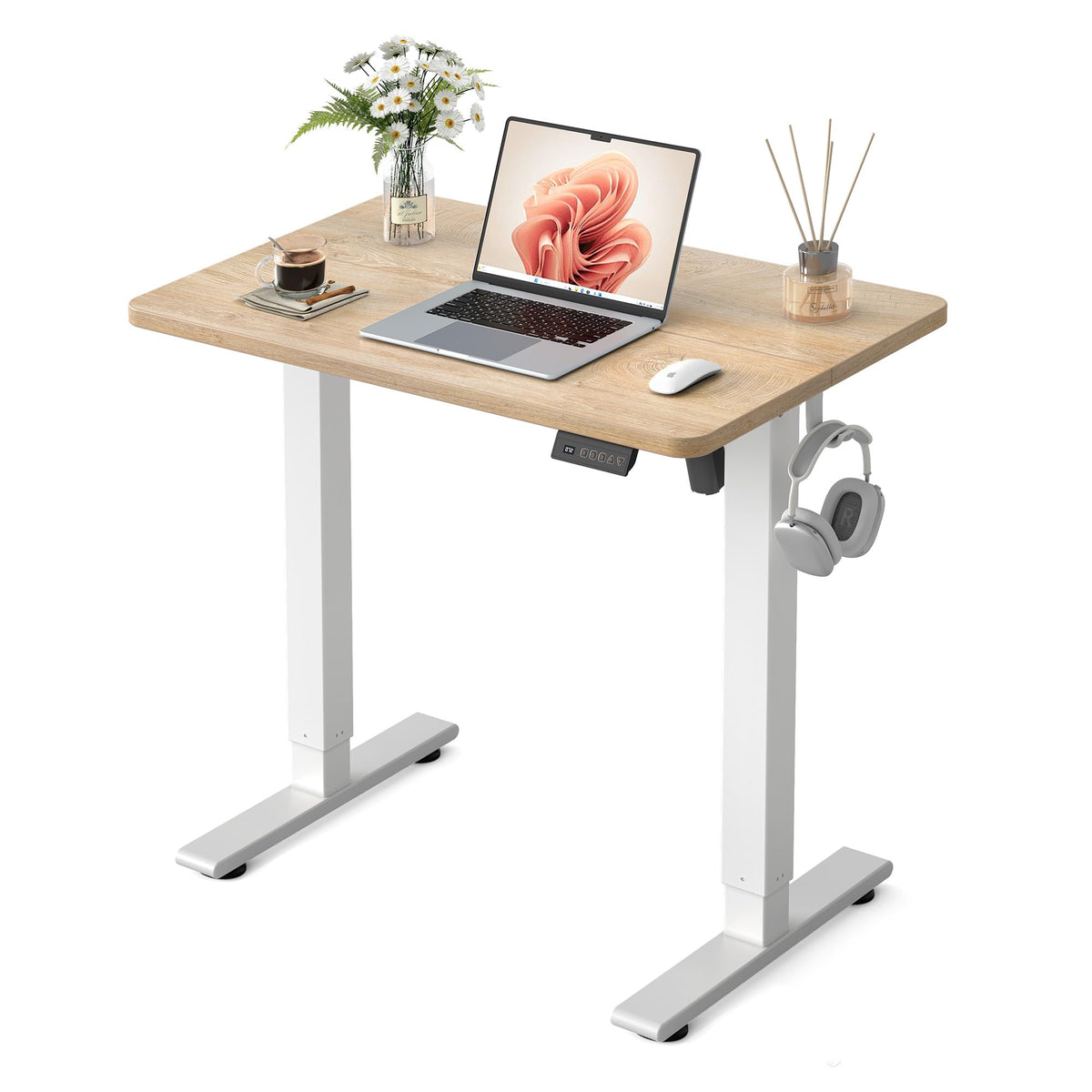 FEZIBO Electric Height-Adjustable Standing Office Desk