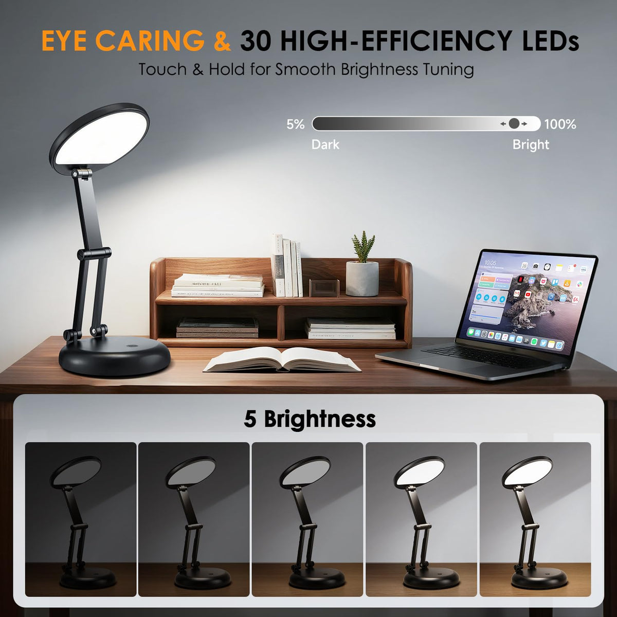 One Fire Rechargeable Desk Lamp for Home Office Use