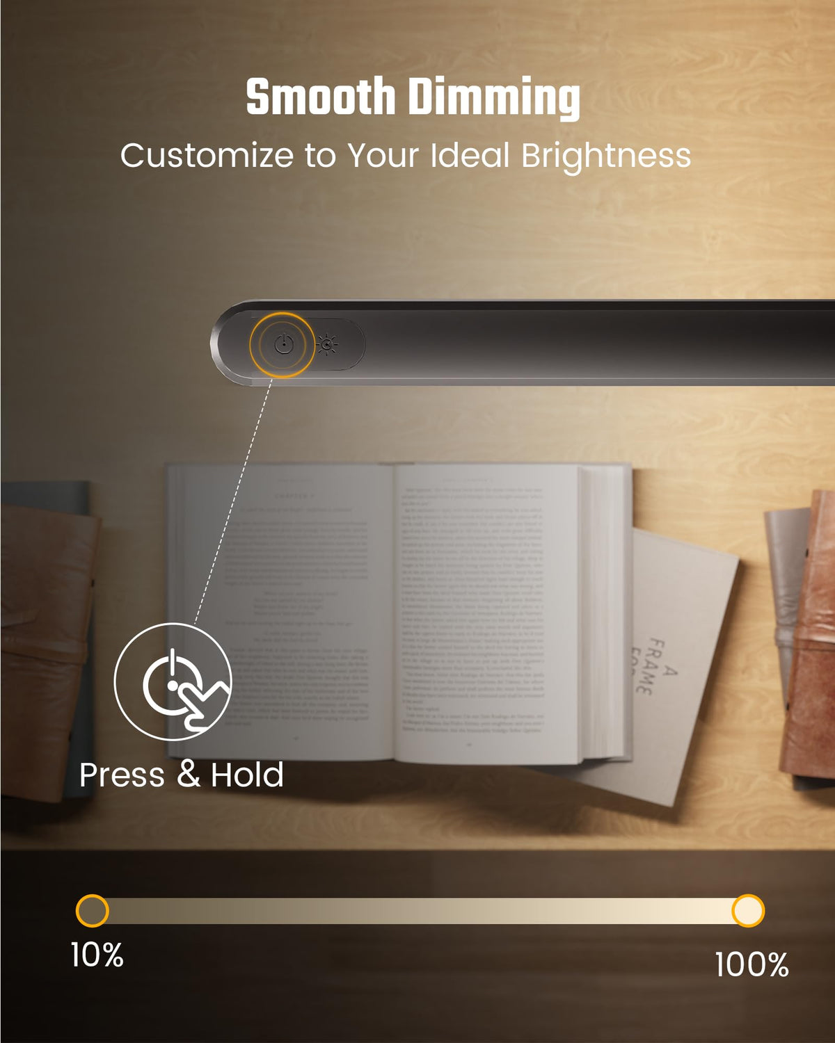 SUPERDANNY Dimmable LED Desk Lamp with 360° Gooseneck