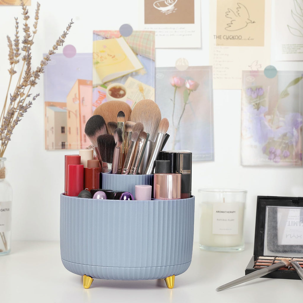 SKYDUE 5-Slot 360° Rotating Desktop Pen and Pencil Organizer
