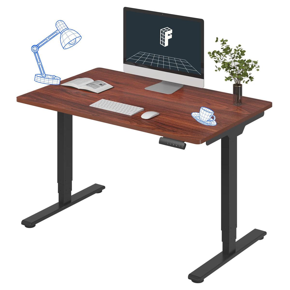 FLEXISPOT E6 3-Stage Dual-Motor Standing Desk, 220 lb Capacity