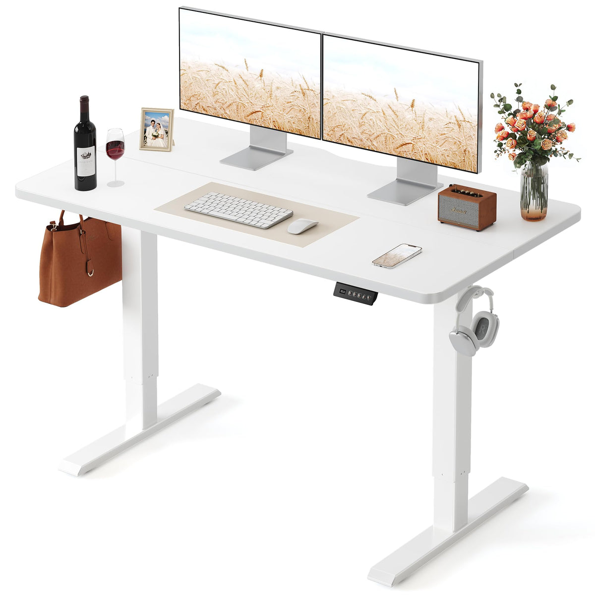 FEZIBO Electric Height-Adjustable Standing Office Desk
