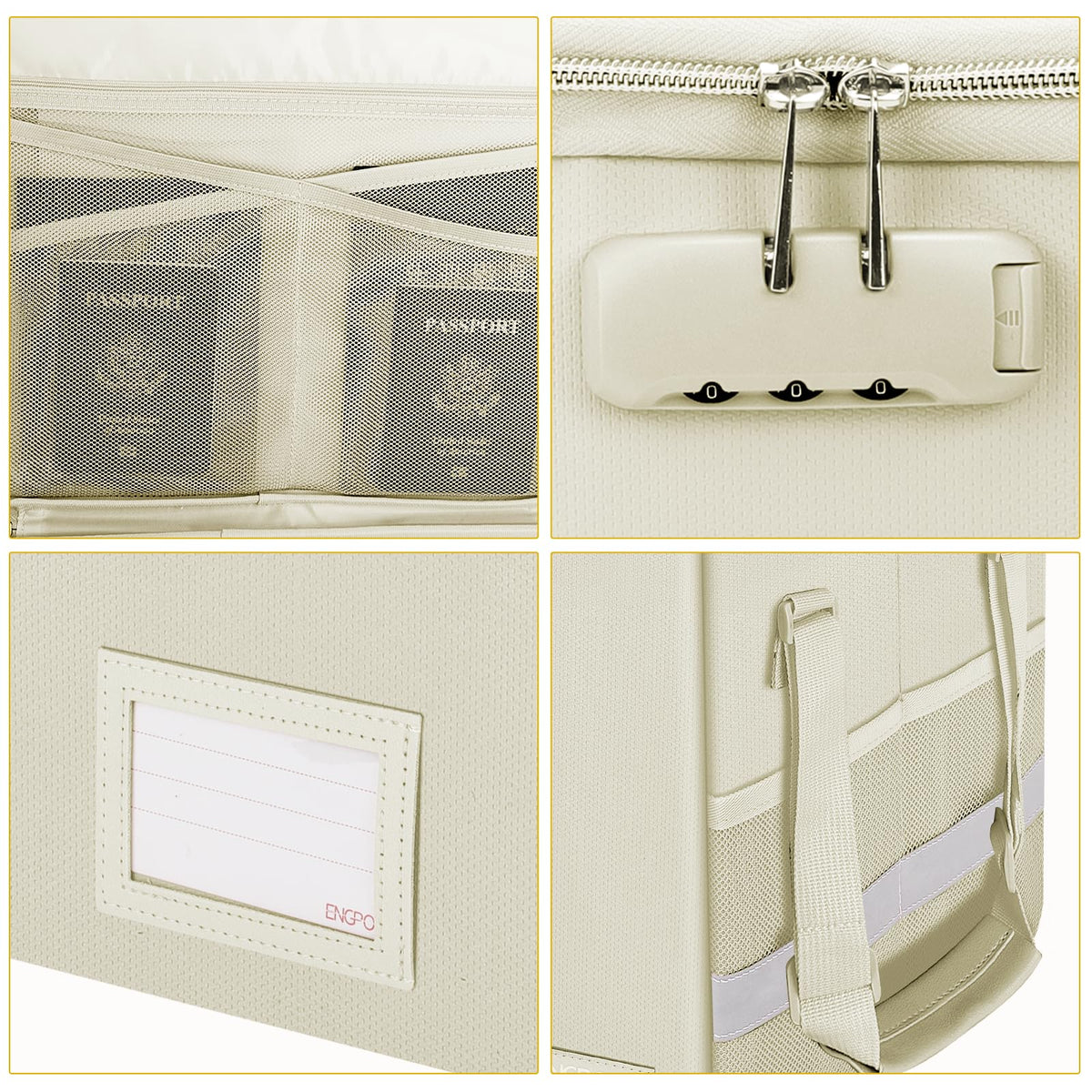 ENGPOW Fireproof File Storage Box with Lock for Office