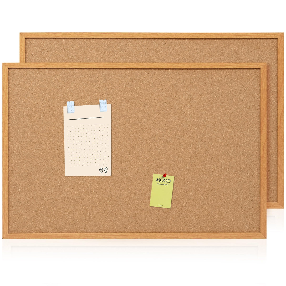 Framed Cork Bulletin Board for Home, School & Office