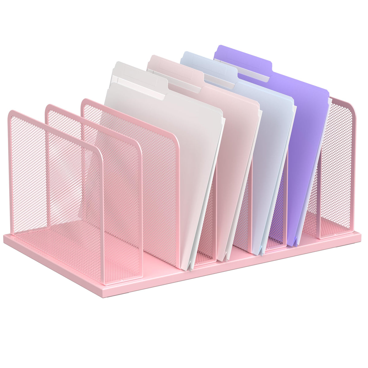 Kuntine.B Upright Mesh Desktop File Organizer for Office