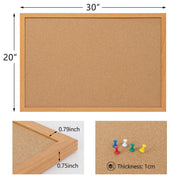 Framed Cork Bulletin Board for Home, School & Office
