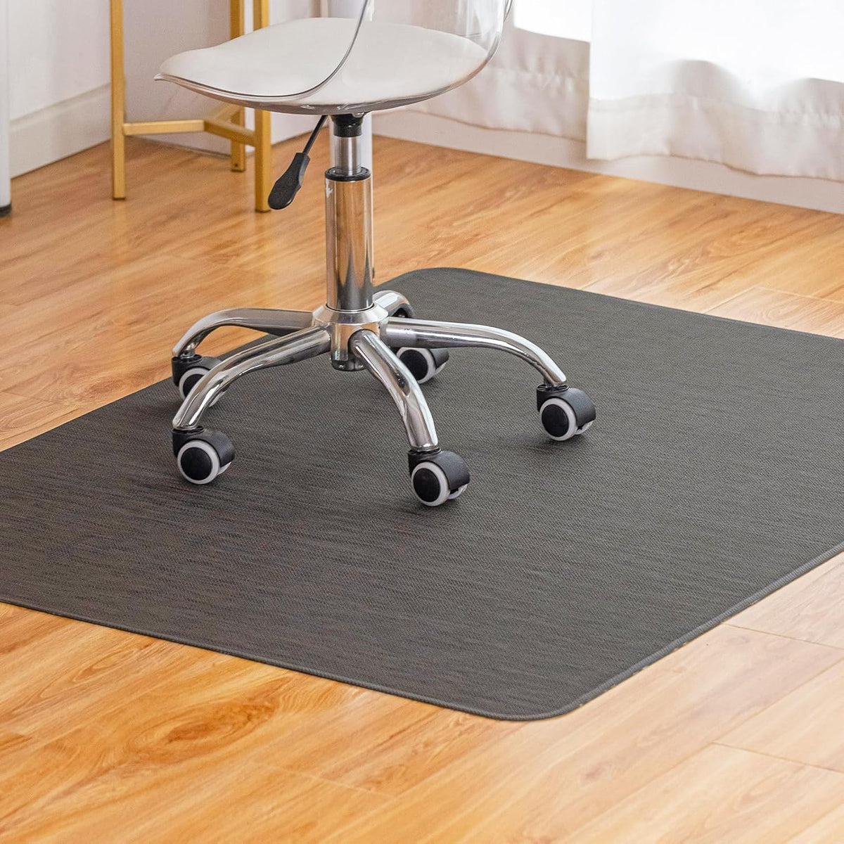 Heavy-Duty Non-Slip PVC Office Chair Mat for Hard Floors