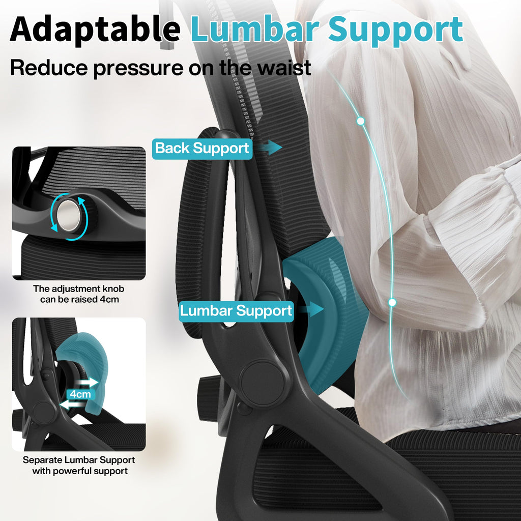 Nexthro 400 lb Ergonomic Mesh Office Chair with Headrest