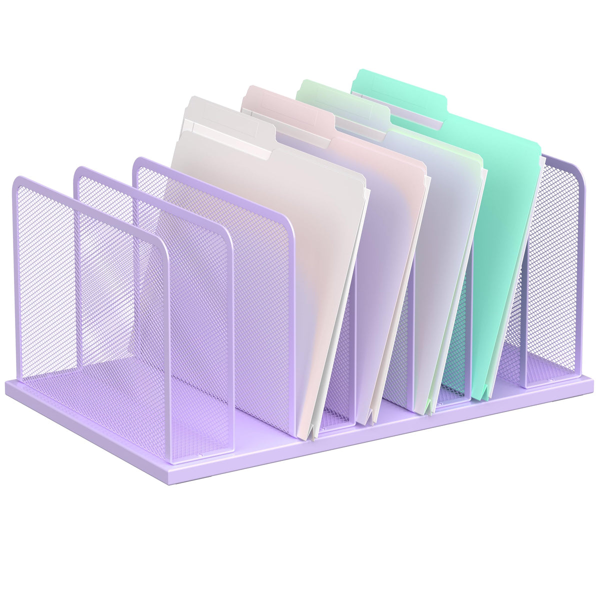 Kuntine.B Upright Mesh Desktop File Organizer for Office