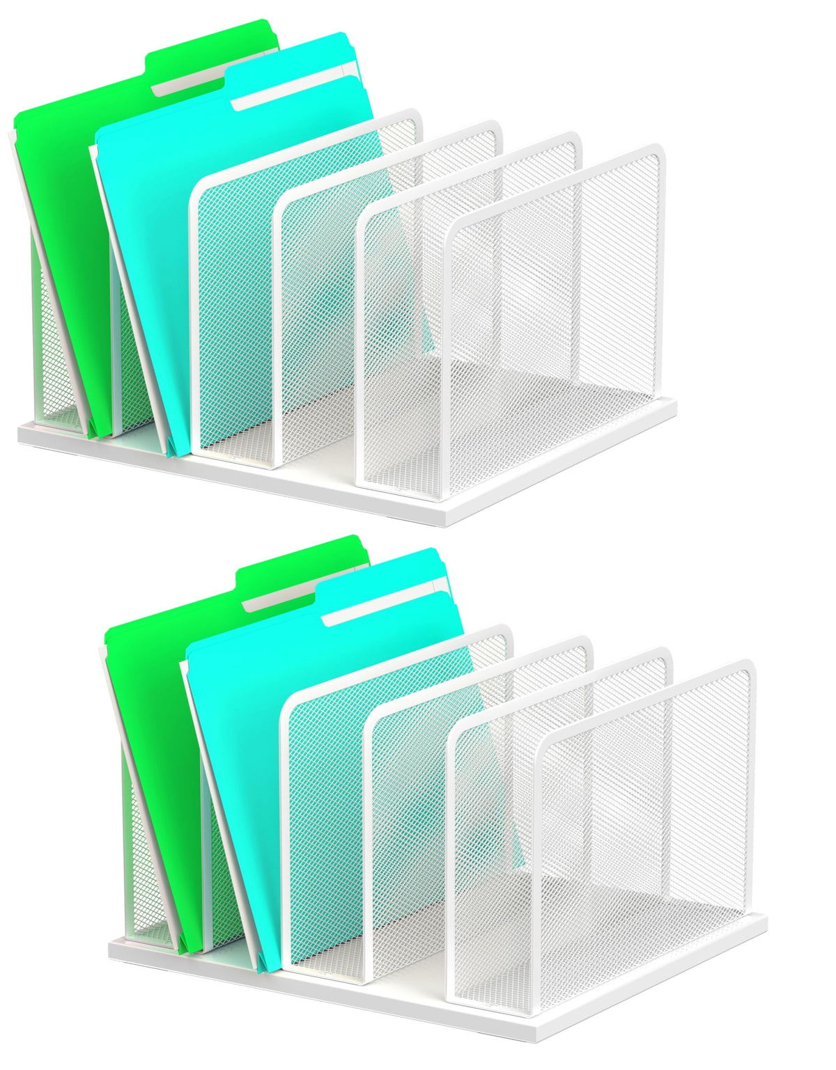 Kuntine.B Upright Mesh Desktop File Organizer for Office