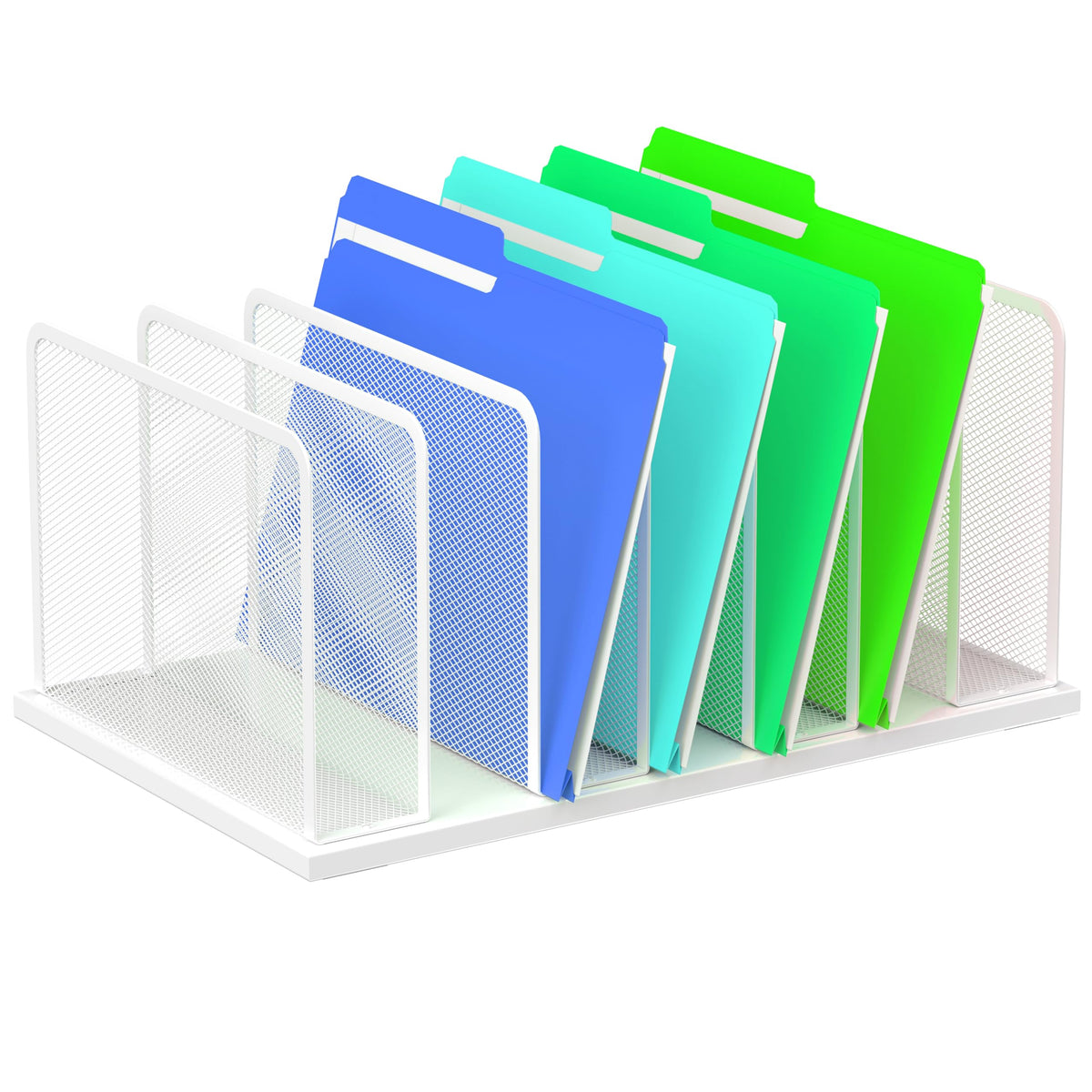 Kuntine.B Upright Mesh Desktop File Organizer for Office