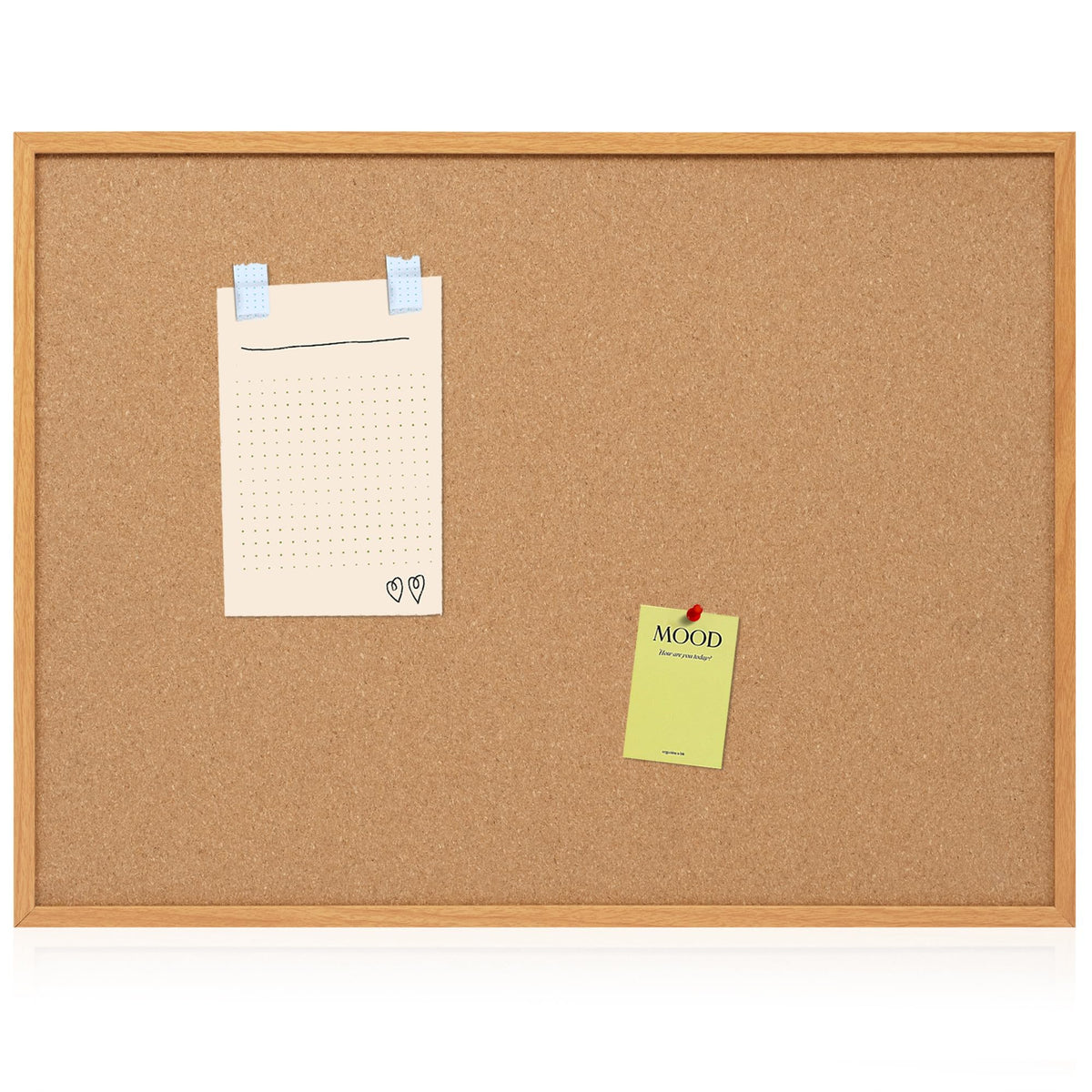 Framed Cork Bulletin Board for Home, School & Office