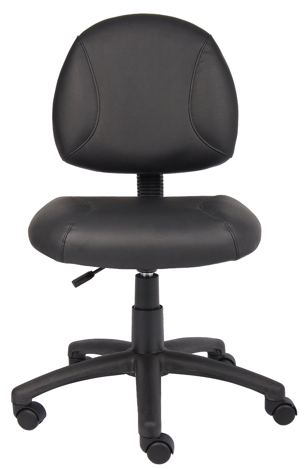 Boss Office Products Posture Task Chair Without Arms in Black, Low-Back (B305)