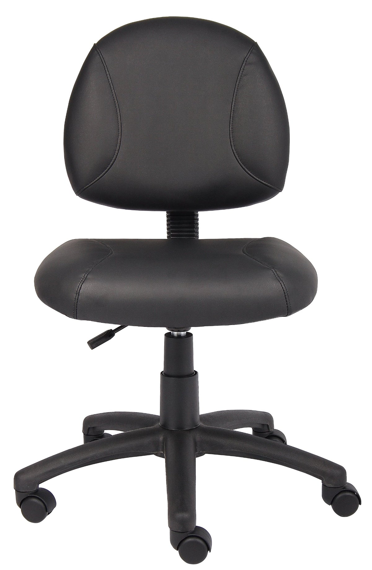 Boss Office Products Posture Task Chair Without Arms in Black, Low-Back (B305)