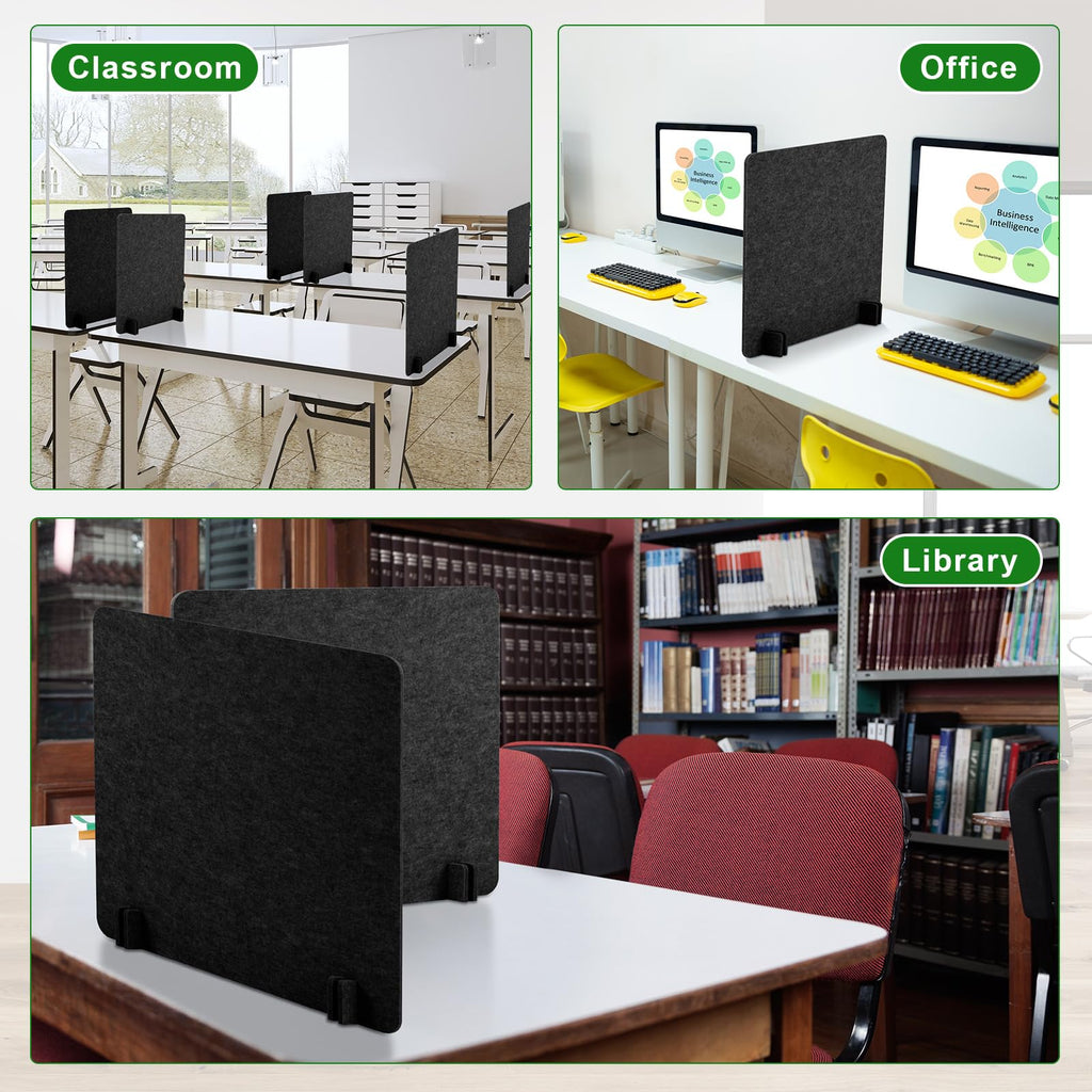 Kisston 12-Pack 24x24-Inch Felt Acoustic Privacy Panels