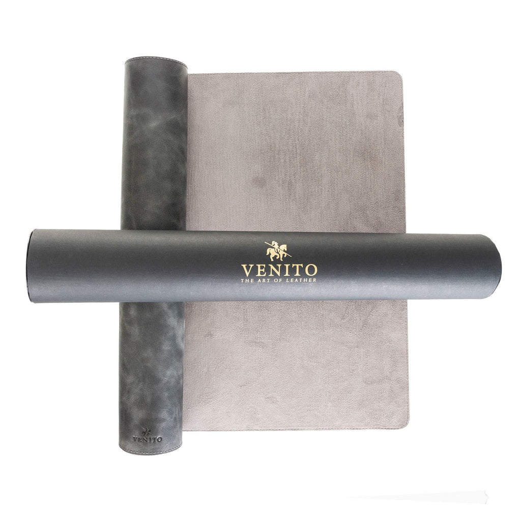 Venito Premium Leather Desk Mat, 36 x 19 Inches