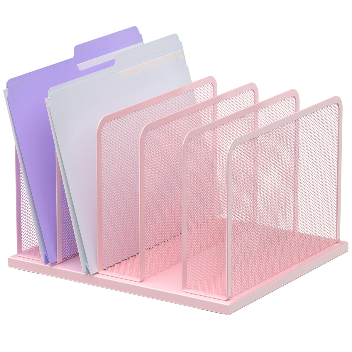 Kuntine.B Upright Mesh Desktop File Organizer for Office
