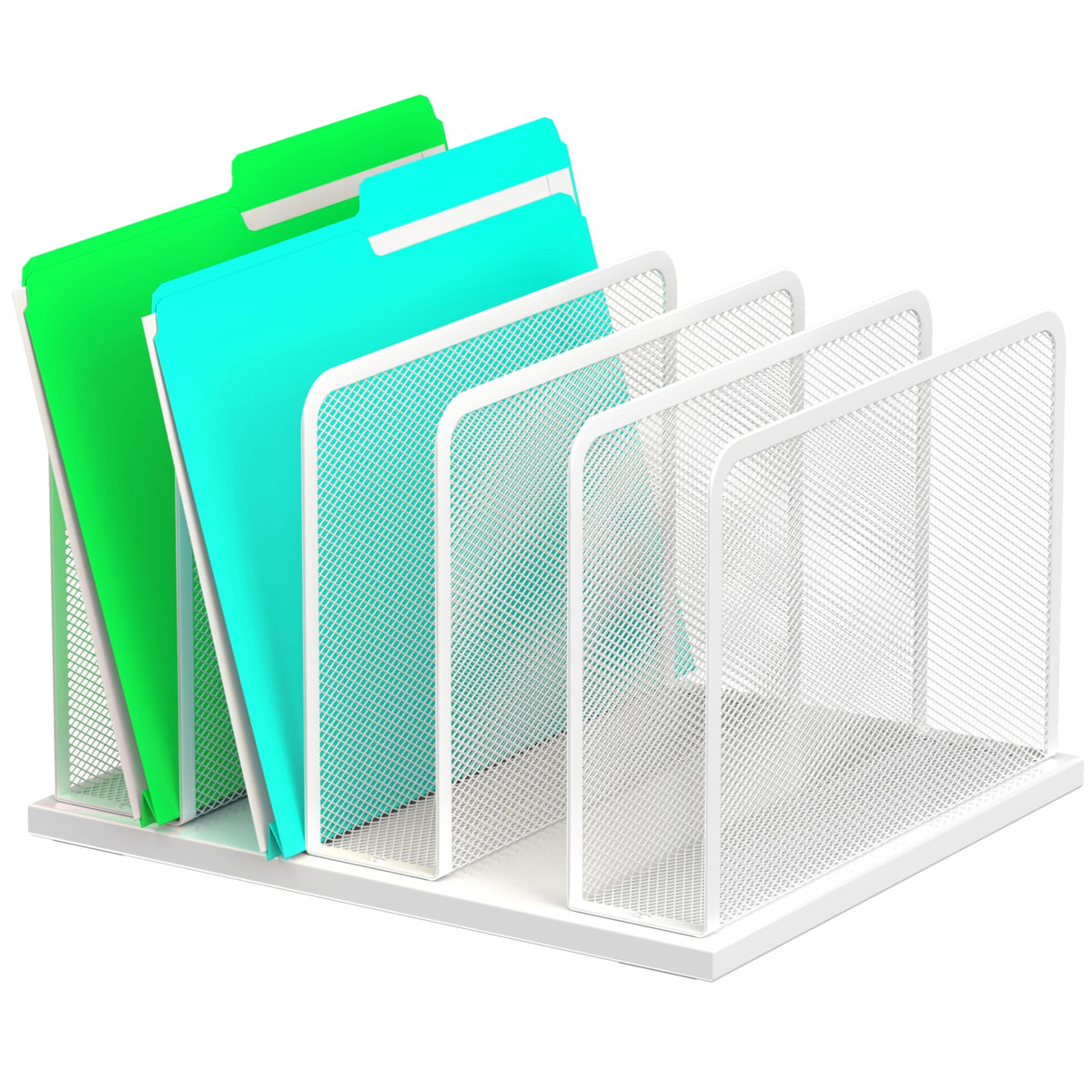 Kuntine.B Upright Mesh Desktop File Organizer for Office