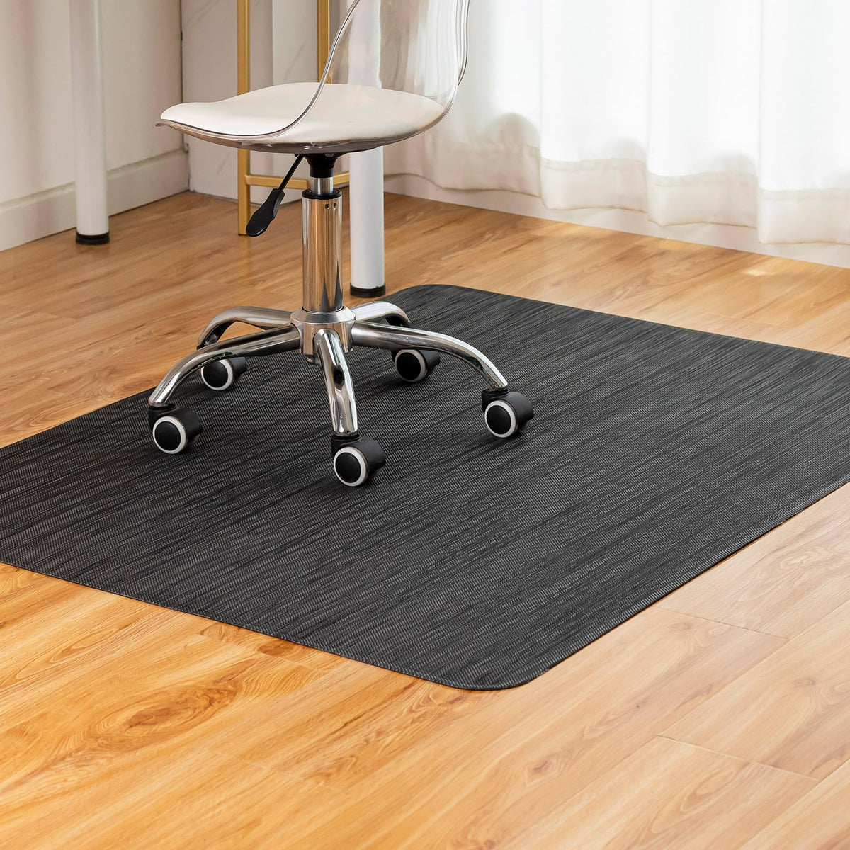 Heavy-Duty Non-Slip PVC Office Chair Mat for Hard Floors
