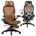 ELABEST X100 Ergonomic Mesh Office Chair with Footrest