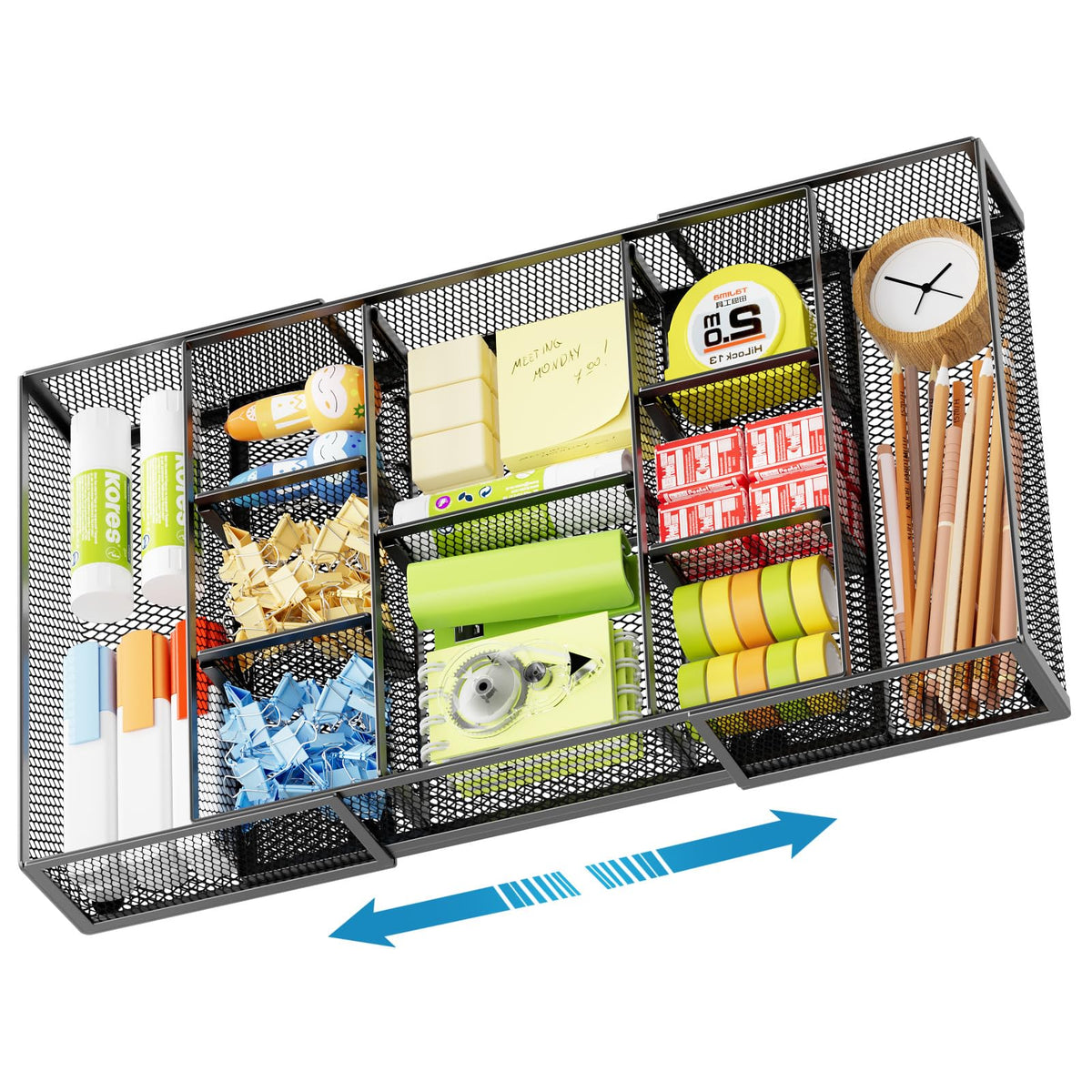 Marbrasse Expandable Desk Drawer Organizer with 10 Compartments