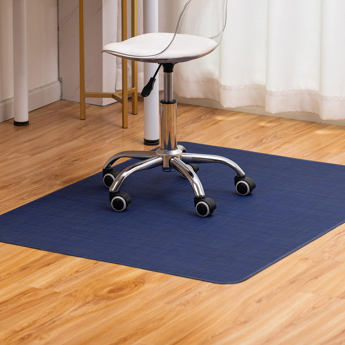 Heavy-Duty Non-Slip PVC Office Chair Mat for Hard Floors