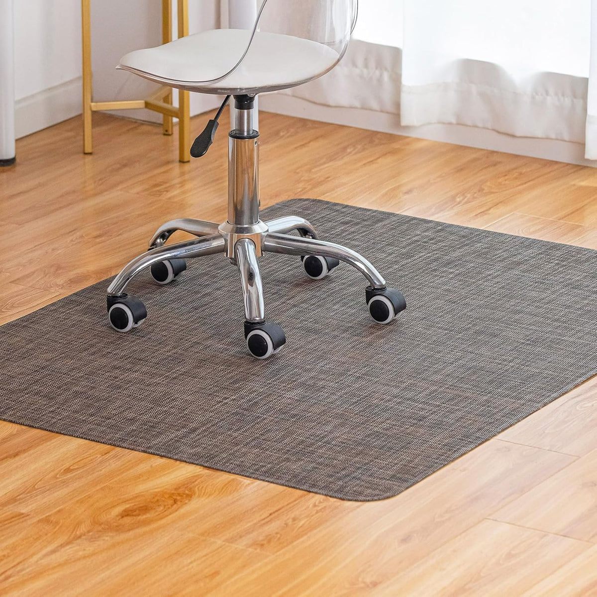 Heavy-Duty Non-Slip PVC Office Chair Mat for Hard Floors